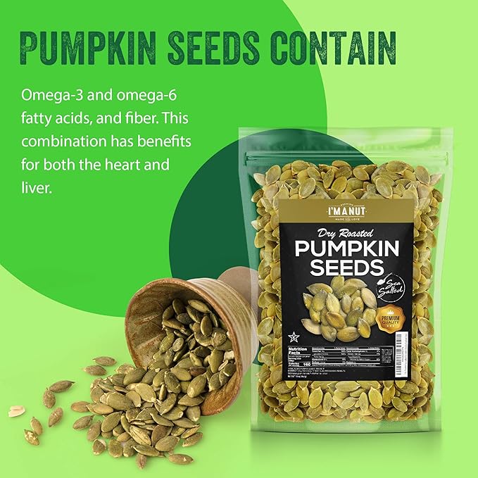 Oven Toasted Pumpkin Seeds with Sea Salt (Papitas) 16 oz (1 lb) Batch Tested Gluten & Peanut Free | No Oils | No PPO | Non GMO | Vegan and Keto Friendly | Premium Quality