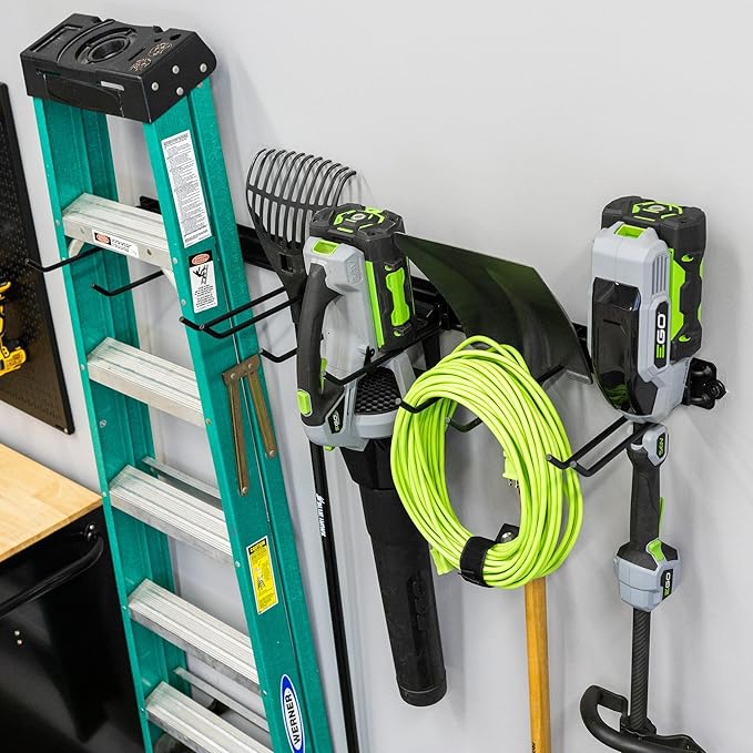 StoreYourBoard Garage Tool Organizer Wall Mount – Heavy Duty Garage Wall Organizer for Garage Organization and Storage, Broom Holder Wall Mount for Gardening Tools & Yard Tools – 48" Holds 450 lbs