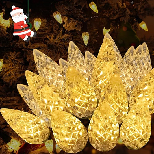 240 LED 78FT C6 Christmas String Lights, Super Long Christmas Lights Outdoor Indoor with 13 Modes & Timer, Waterproof Fairy Twinkle Light Plug in for Tree Garden Party Xmas Decorations (Warm White)