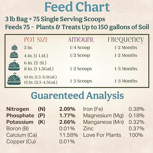 All-In-One Organic Succulent Fertilizer, Cactus Fertilizer, Succulent Plant Food, Bonsai & Cactus Food, 3 lb bag = 75 Single Servings, Fast & Slow Release feeds up to 300 plants for 8months