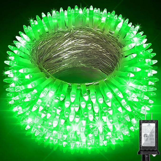 750LED Christmas Lights Outdoor Use, 240ft 12 Modes Green LED String Lights with Timer Dimmable, Waterproof Christmas Tree Lights for Xmas Patio Yard Fence Balcony Garden Party Decor Green