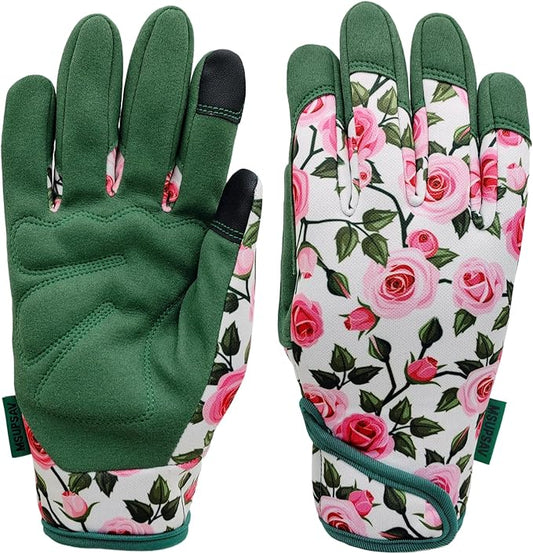 Thorn Proof&Puncture Resistant Gardening Gloves with Grip,Garden Glove for Women, Leather Yard Work Gifts