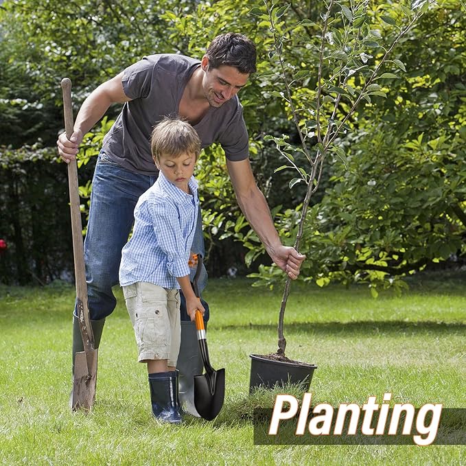 Small Garden Shovel Mini Kids Digging Shovel with Overall Length 28 inches Shovel for Digging, Beach Shovels. Gardening Tools with D-Handel