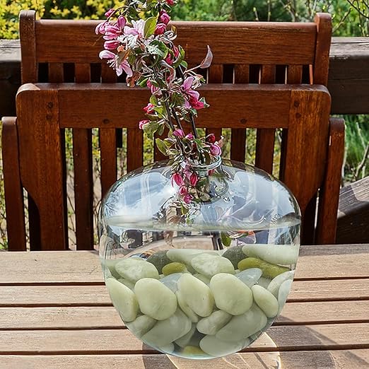 10LB Succulent Jade Pebbles for Landscaping, 1.2-2 Inch Natural Polished Stones, River Rocks for Vase, Flowerpot, Indoor and Garden Decoration