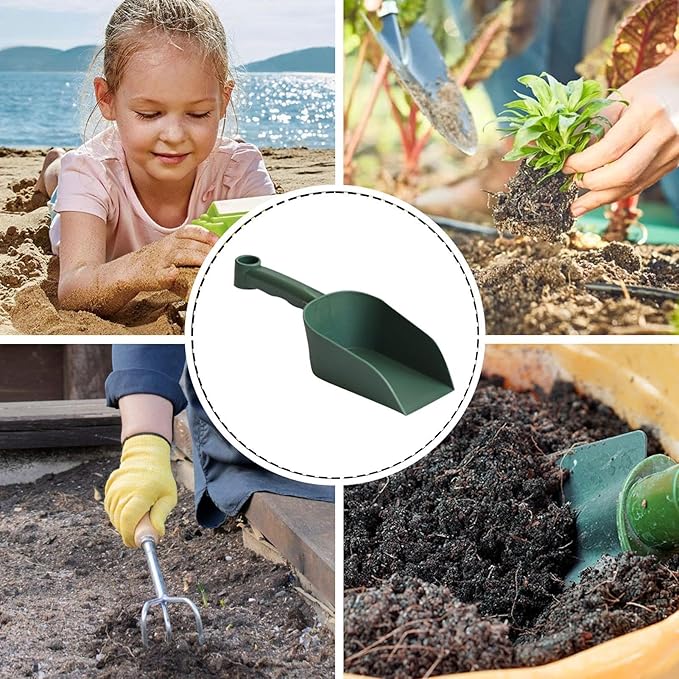 Gardening Shovel - Garden Hand Scoops | Gardening Hand Trowel | Succulent Soil Shovel | Agricultural Hanging Shovel | Soil Scoop Garden Tool for Flower Vegetables Soil Transplanting, M