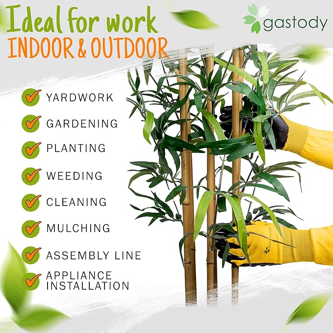 Long Sleeve Gardening Gloves Women and Men - Long Cuff Garden Gloves, Multipurpose Heavy Duty Outdoor and Indoor