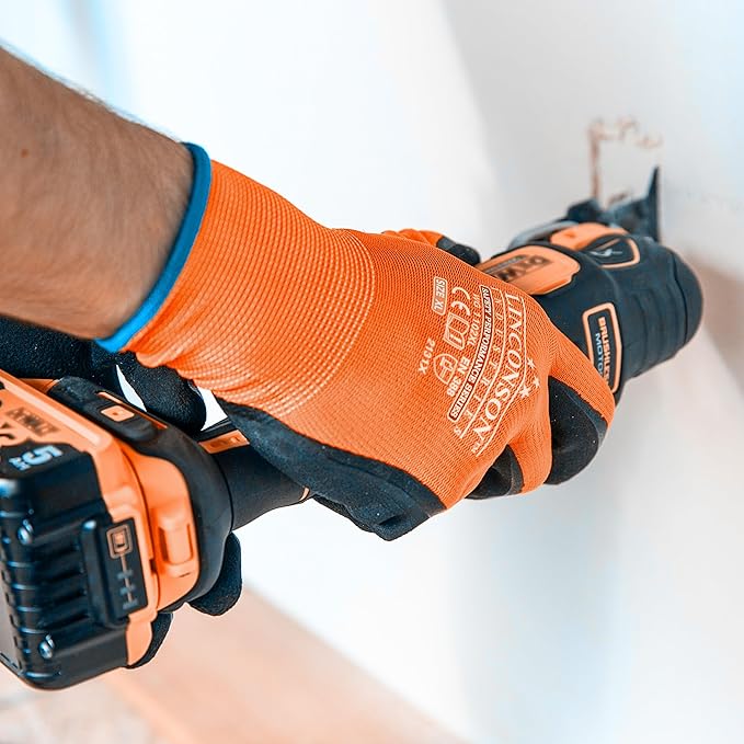 linconson 12 Pack Safety Performance Series Construction Mechanics Work Gloves