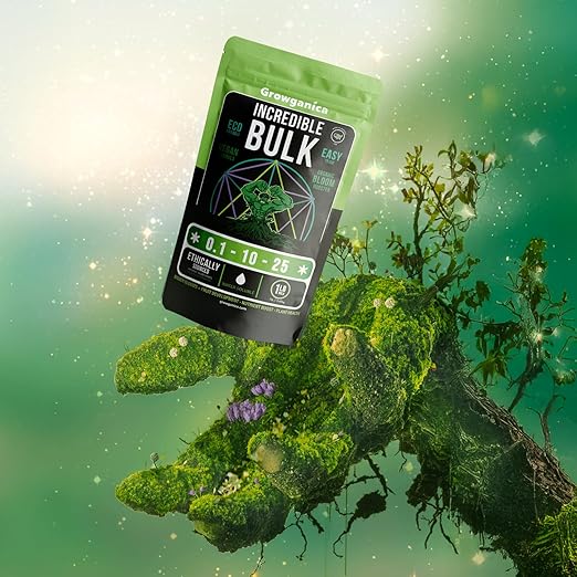 Organic Bloom Booster, Incredible Bulk 0.1-10-25. Organic Vegan Plant Food (1lb)