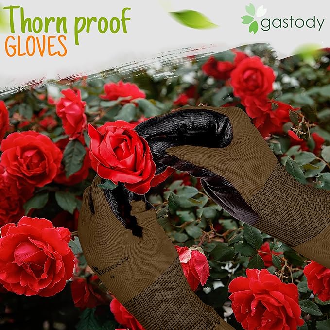Long Sleeve Gardening Gloves Women and Men - Long Cuff Garden Gloves, Multipurpose Heavy Duty Outdoor and Indoor