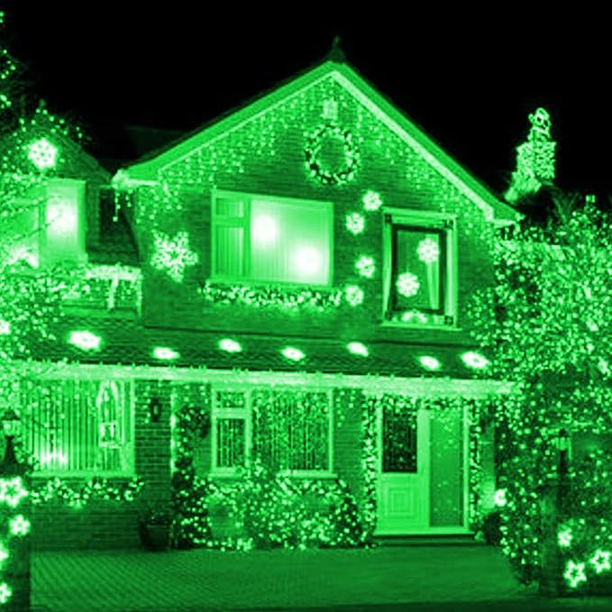 Uptotop Christmas 100 Count String Light, 20FT Plug in Waterproof String Light Decorations for St. Patrick's Day Party Carnival Supplies, Outdoor Yard Garden Decor (Green)