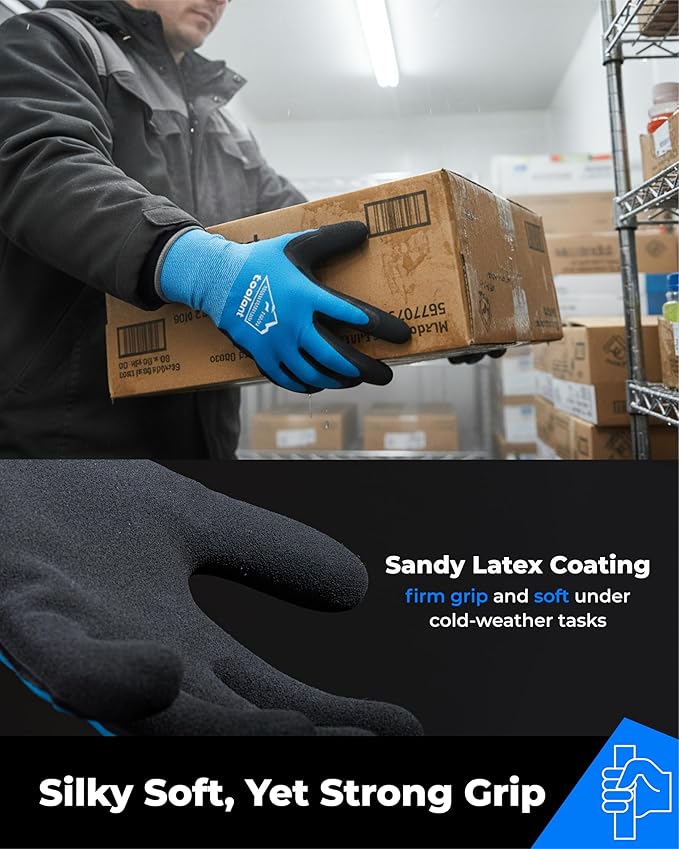 toolant Winter Work Gloves for Men & Women, Freezer Gloves with Super Durable & Grip, Insulated Liner for Cold Weather