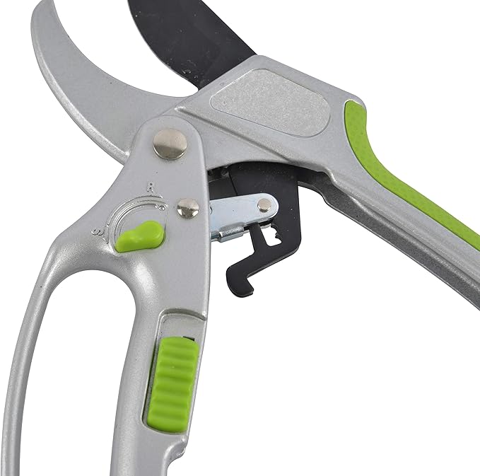 GARDEN GURU 2 in 1 Ratchet Pruning Shears Clippers – 4X Cutting Power – Ratcheting Garden Anvil Pruners Scissors - Makes Tough Cuts Easy - Great for Seniors & Arthritic Hands - 1 Case (50 Pcs)