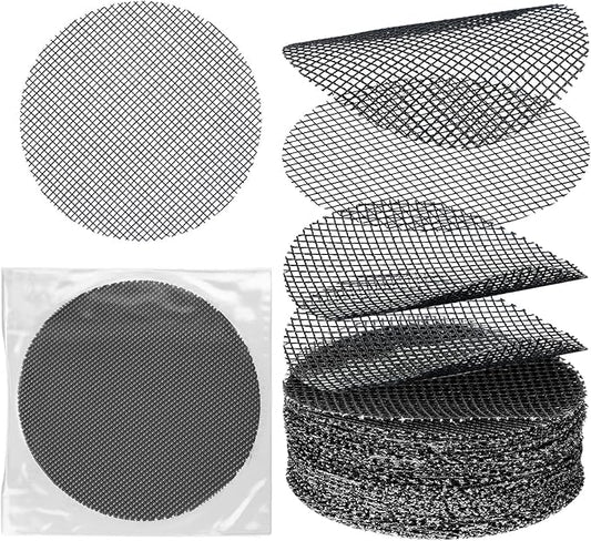 Shudyae Flower Pot Hole Pad Bonsai Pots Bottom Grid Mat Mesh Round Drainage Mesh Hole Screens Keep Soil from Flowing Away Cuttable Circular Tailorable