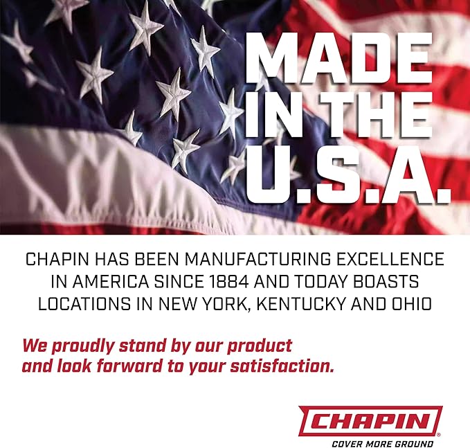 Chapin 22000 Pump Sprayer, 1 Gallon, Lawn and Garden, Hand Pressurized, Anti-Clog Filter, Adjustable Spray Nozzle, Spraying Plants, Watering, Weeds, Fertilizer and Pests, Translucent, Pack of 2