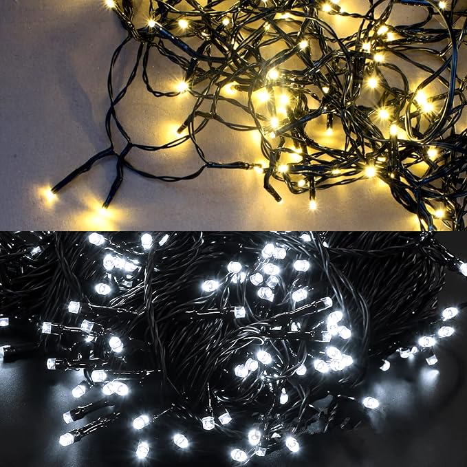 300 LED Christmas String Lights, 108FT - UL Certified Outdoor & Indoor Fairy Lights for Tree, Patio, Garden, Party, Wedding, Halloween, Holiday Decor