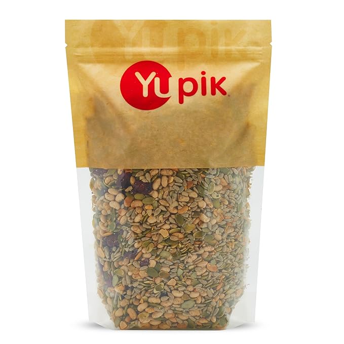 Yupik Salad Topping Mix, 2.2 lb (35.2 oz), Kosher, Vegan, Blend of Pumpkin Seeds, Sunflower Seeds, Soy Beans & Cranberries, Good Source of Protein & Fiber, Sweet & Salty Flavor