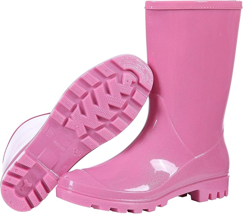 Evshine Women's Mid Calf Rain Boots Waterproof Garden Shoes