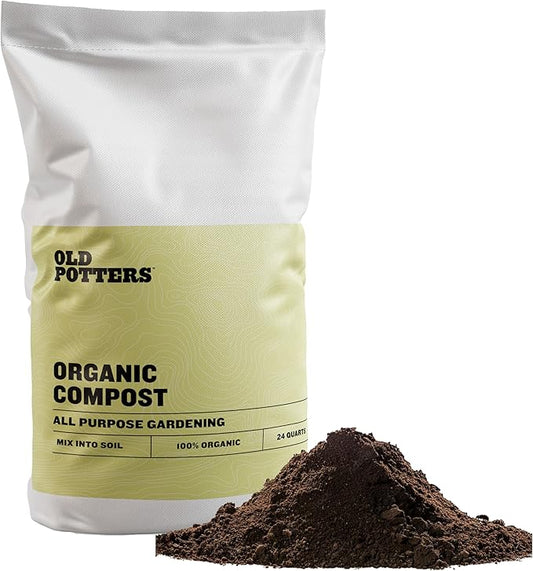 Organic Compost - Plant Based Potting Soil - Home, Garden Fertilizer - Complete Food - Boosts Plant Growth - Use for Indoor and Outdoor Farming ~25 lbs (24 Quarts)