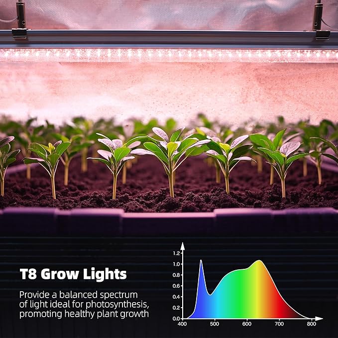 WORTH Mini Greenhouse with LED Grow Lights & Digital Thermo-Hygrometer – Portable Indoor Plant Grow Tent with Oxford Fabric Cover, Adjustable Shelves, Casters & Ventilation Flaps for Seed Starting