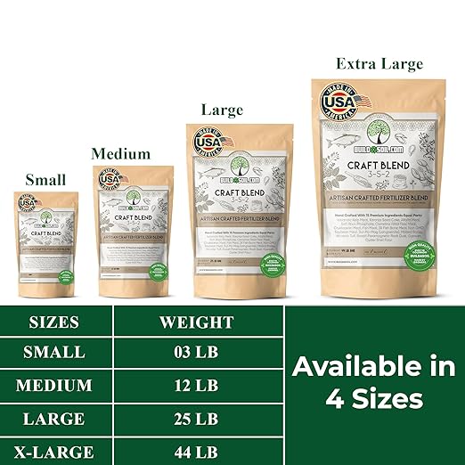 BuildASoil Fertilizer for Vegetable Garden and Ogranic Plant Food | Hand-Crafted Organic Fertilizer with 15 Premium Ingredients | Ensures Larger Plants and More Fragrant Flowers (44 LB - Large Bag)