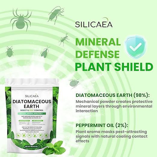 Diatomaceous Earth - 1 lb Natural Peppermint Powder, Safe for Home & Garden