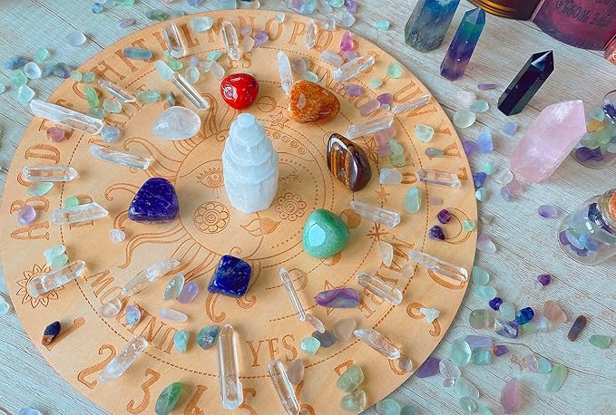 QINJIEJIE 2lbs Fluorite Crystals Aquarium Gravel Stones Tumbled Stone Polished Rocks Colorful Crushed Reiki Healing Crystal Quartz Home Decor Betta Fish Tank Succulent Vase Filler Landscape Ornament