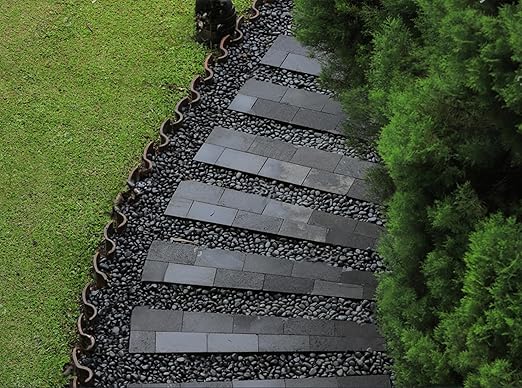 40lbs Black Pebbles for Landscaping, 1-2Inch Natural River Rocks for Aquarium, High Polished Decorative Stones for Vase Filler Fish Tank Gardening