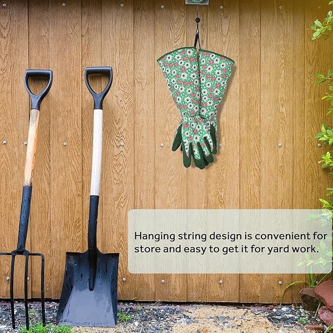 Gardening Gloves for Women,1 Pair of OIZEN Long Sleeve Thorn Proof Garden Gloves for yard, Gardening Gifts for Women (Medium)