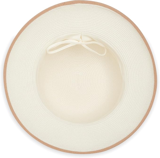Wallaroo Lady Brett Hat (Ivory) – Jane Seymour W Collection | Women’s UPF 50+ Flexi-Weave | 3-Inch Brim | Packable Adjustable Fit | Perfect for Travel, Brunch, Art Walks, Stylish Events