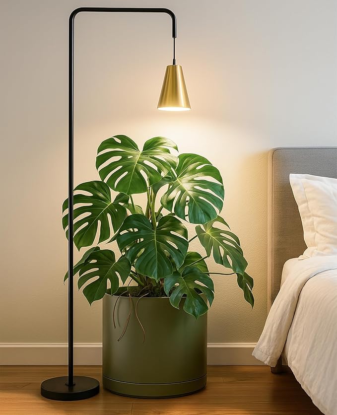 D'vine Dev 14 Inch Ceramic Planter Pot with Drainage Hole and Saucer, Indoor Cylinder Round Planter Pot, Olive, 94-O-G-J