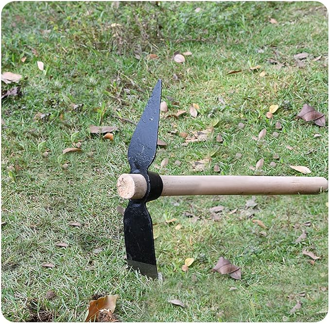 Garden Hoe Pick Garden Pick Mattock Multipurpose Hand Tool Digging Weeding Seeding Turning Soil Mining Tools