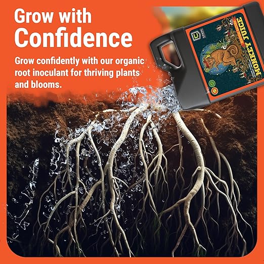 Cronk Nutrients Monkey Juice – Bacillus Root Inoculant – Organic Solution to Increase Your Plants Health – Root Mass Enhancer for Plant Growth and Flowering Boost, 1L