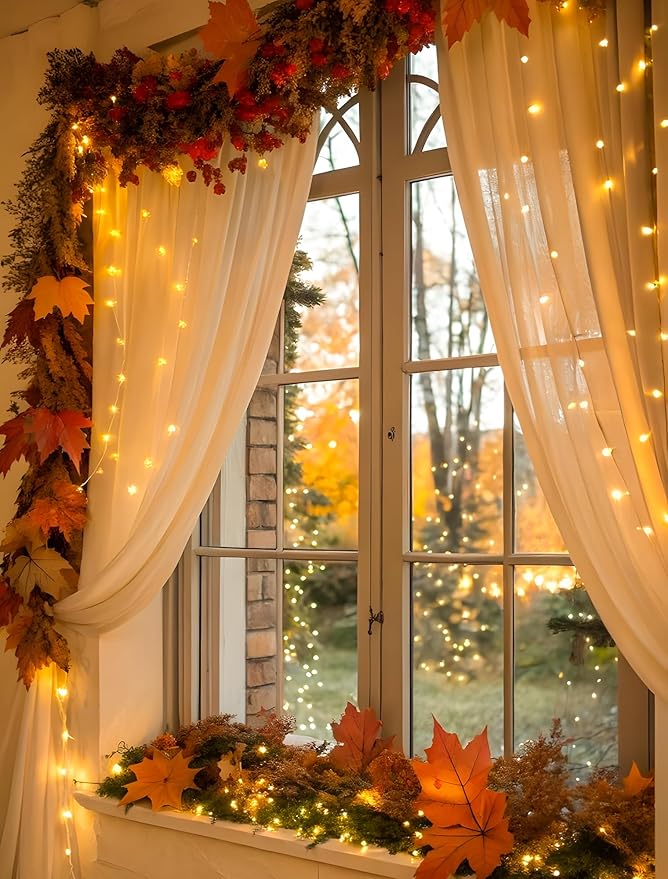 98FT 200 LEDs String Lights Waterproof Fairy Lights 8 Modes with Memory 30V UL Certified Power Supply for Home, Garden, Wedding, Party, Christmas Decoration Indoor Outdoor (Warm White)