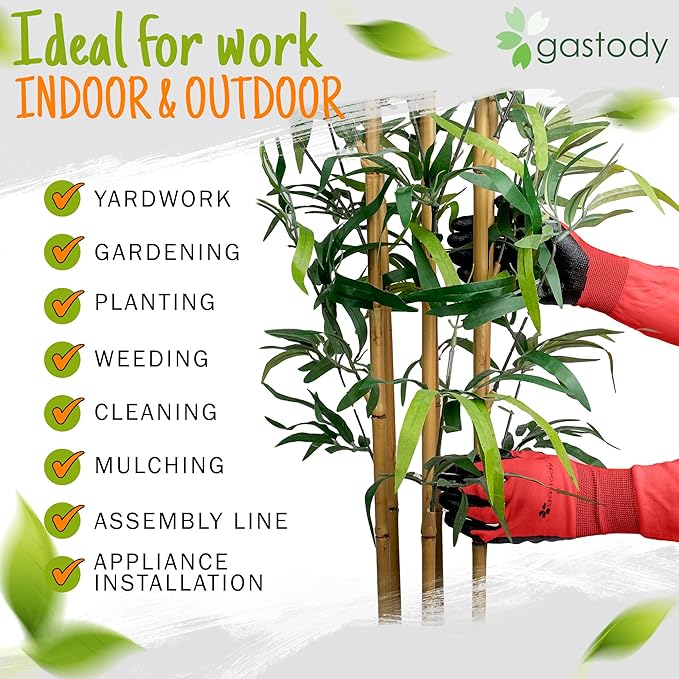 Long Sleeve Gardening Gloves Women and Men - Long Cuff Garden Gloves, Multipurpose Heavy Duty Outdoor and Indoor