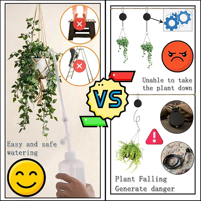 Hanging Plant Plant Watering Bottle Update Multifunction Watering can with Long Spout Can Anti-backflow Watering System | Indoor or Outdoor | U.S.A Patent Design