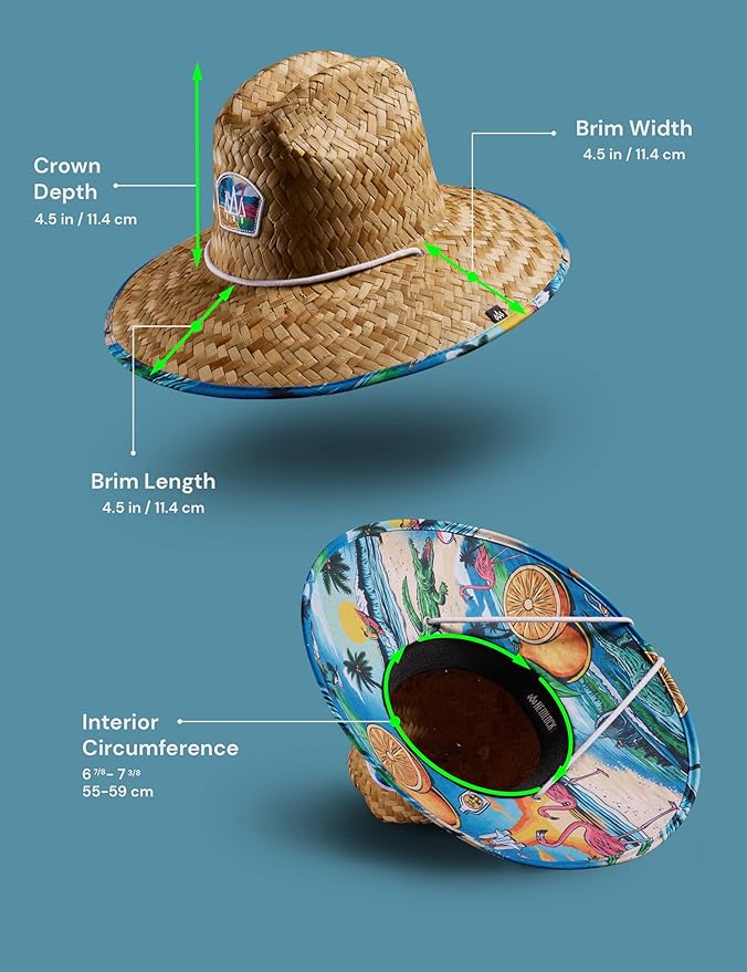 Straw Visor for Women | Packable Beach Visor & Sun Visor | Sun Protection | One Size | Hemlock