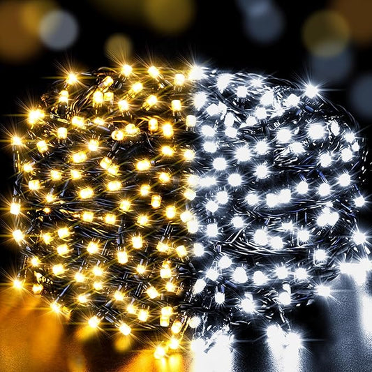 300 LED Christmas String Lights, 108FT - UL Certified Outdoor & Indoor Fairy Lights for Tree, Patio, Garden, Party, Wedding, Halloween, Holiday Decor