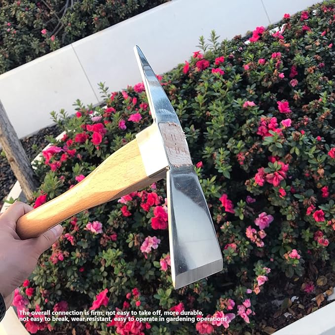 Pick Mattock Hoe, Pick Axe Tool Pick Axes for Digging Pick Axe Simple Practical Fine Workmanship Stainless Steel Wood Material Digging Tools