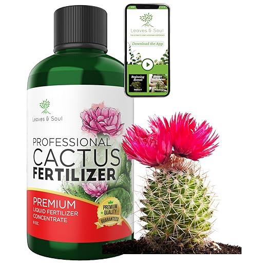 Professional Liquid Cactus Plant Fertilizer | 3-1-2 Concentrate for Flowering Plants | Multi-Purpose Blend & Gardening Supplies | 8 oz Bottle