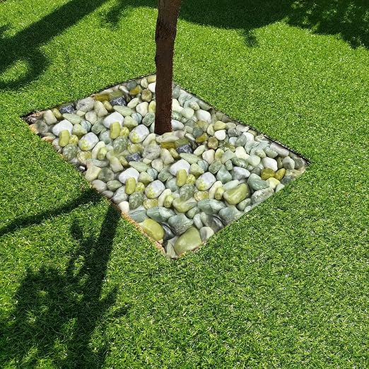 5lbs Jade Pebbles for Indoor Plants, 2-3 Inch Natural River Rocks, High Polished Decorative Stones Vase Filler Fish Tank Aquariums Landscaping Garden Outdoor and Indoor DIY