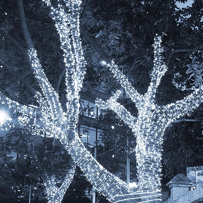 TW SHINE Christmas String Lights, 1000 LED 328FT Christmas Lights Plug in with 8 Modes, Remote Waterproof Lights Outdoor Indoor Decorations for Xmas Party Yard Decor, White