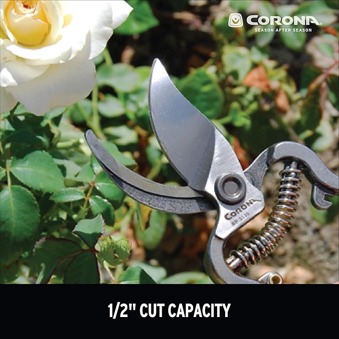 Corona Tools | ClassicCUT Forged Bypass Pruning Shears for Gardening | Cuts Branches and Stems up to 1/2-inch in Diameter | BP 3130