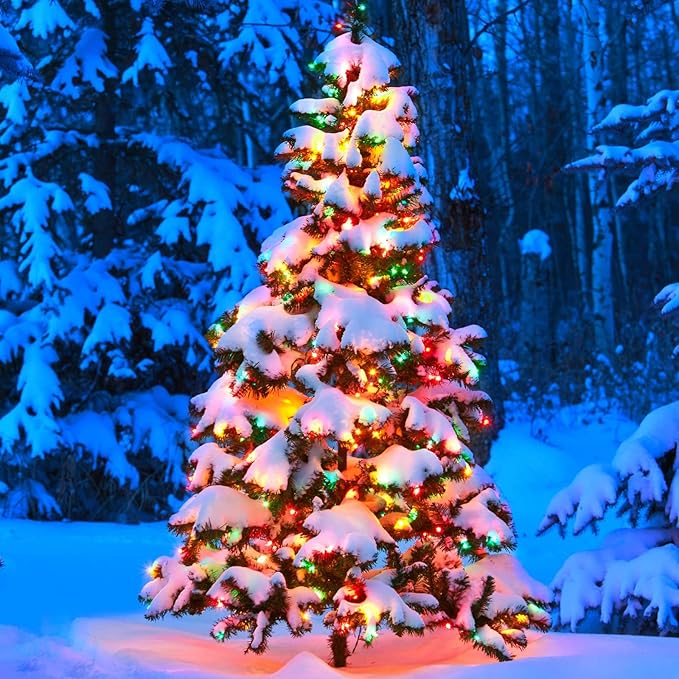 Toodour Christmas Lights Outdoor, 328ft 1000 LED String Lights, Timer, Waterproof 8 Modes Outdoor Christmas String Light - Twinkle Light for Tree Home Garden Yard Wedding Party Xmas Decor(Multicolor)