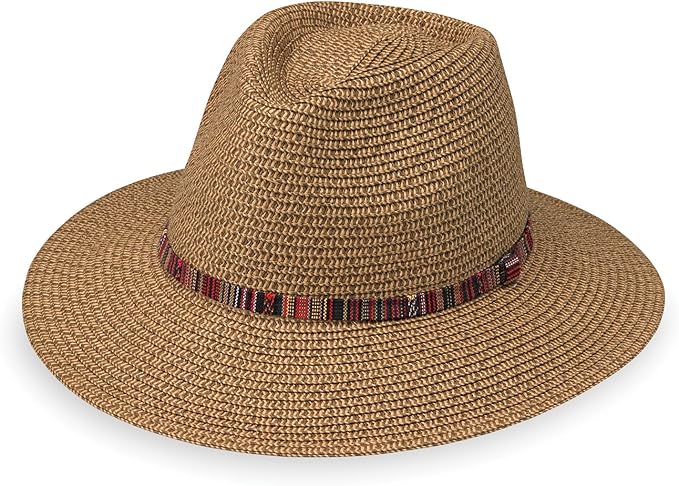Wallaroo Sedona Fedora – Petite Small or Medium | UPF 50+ Sun Protection | Wide Brim, Adjustable & Packable