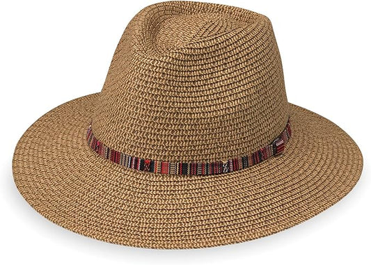 Wallaroo Sedona Fedora – Petite Small or Medium | UPF 50+ Sun Protection | Wide Brim, Adjustable & Packable