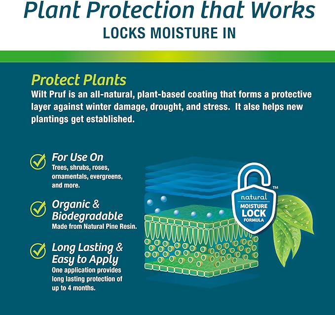 Wilt-Pruf® 1 Gallon Rechargeable Sprayer Kit | Easy to Use | Year Round Plant Protection | No Spray Tanks or Pumping | Compact and Powerful | Easy Refill Shots