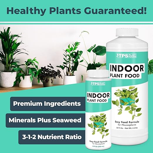 TPS NUTRIENTS Indoor Plant Food for Houseplants, Liquid Fertilizer 8 oz (250mL)