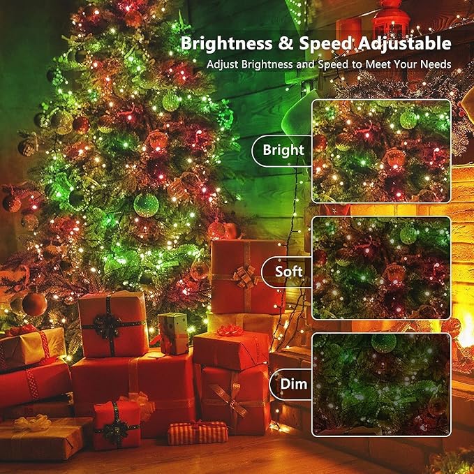Joomer Color Changing Christmas String Lights, 279FT 800 LED 17 Colors LED String Lights Outdoor Fairy Twinkle Tree Lights with Remote Timer Plug in for Room Indoor Wedding Party Christmas Decorations