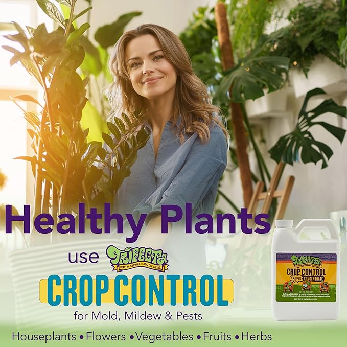 Trifecta Crop Control Super Concentrate All-in-One Natural Pesticide, Fungicide, Miticide, Insecticide, Help Defeat Spider Mites, Powdery Mildew, Botrytis, Mold, and More on Plants 4 OZ