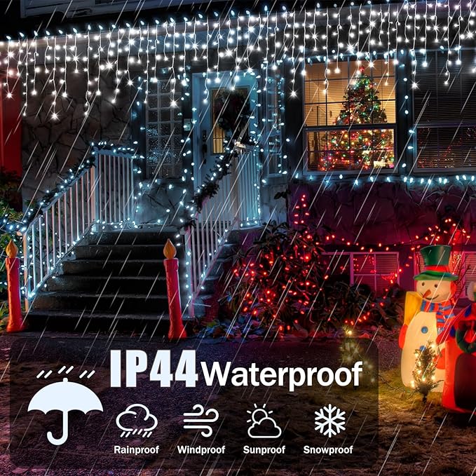 98FT Christmas Lights Outdoor Decorations 900LED Fairy String Light 12 Lighting Modes with Timer Memory Waterproof Christmas Light for Yard Roof Party Holiday Wedding Garden Decor